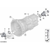 BMW Manual Transmission Shaft Nut - Genuine BMW 23108609220