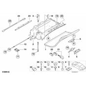 BMW Glove Box Support - Genuine BMW 51168200677