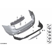BMW Cover Trailer Tow Hitch Middle Bottom - Genuine BMW 51127338781