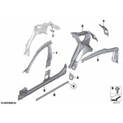 BMW Sill Reinforcement - Genuine BMW 51717186455