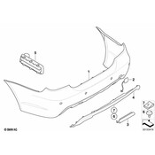 BMW Trailer Coupling Flap Prime-Coated (M) - Genuine BMW 51127897224