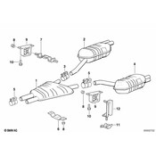 BMW Exhaust Muffler - Genuine BMW 18121723669