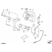 BMW Disc Brake Caliper Bracket Front - Genuine BMW 34116753661