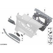 BMW Accent Strip Rear Right (Blau-Matt) - Genuine BMW 51438063962