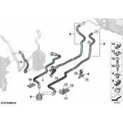 BMW HVAC Heater Hose - Genuine BMW 64216821251