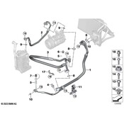 BMW AC Refrigerant Suction Hose - Genuine BMW 64539484073
