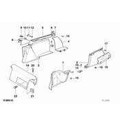 BMW Covering Left (Black) - Genuine BMW 72118149015