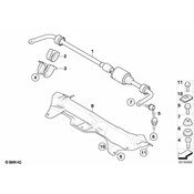 BMW Suspension Stabilizer Bar Rear (X5 X6) - Genuine BMW 37126856419