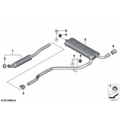 BMW Exhaust Muffler - Genuine BMW 18308638003