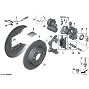 BMW Disc Brake Caliper Bracket - Genuine BMW 34206860406