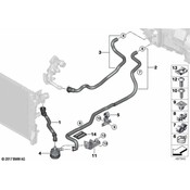 BMW HVAC Heater Hose - Genuine BMW 64219299619