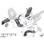BMW Engine Air Intake Hose Clip - Genuine BMW 13718648430