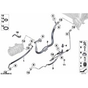 BMW AC Refrigerant Suction Hose - Genuine BMW 64539334689