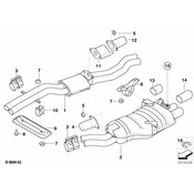 BMW Exhaust Muffler - Genuine BMW 18107504170