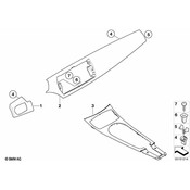 BMW Instrument Panel Bezel - Genuine BMW 51456961776
