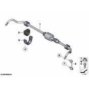 BMW Suspension Stabilizer Bar - Genuine BMW 37126775187