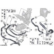 BMW Power Steering Reservoir Line Hose - Genuine BMW 32416850667