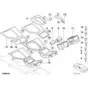 BMW Cover Gear Selecting Lever (Black) - Genuine BMW 51168218772