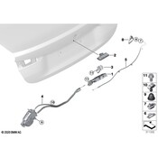 BMW Liftgate Release Switch - Genuine BMW 51248492533