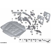 BMW Sound Insulat.Dash Panel Engine Room L. - Genuine BMW 51489139203