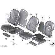BMW Seat Back Cover - Genuine BMW 52107480130