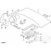 BMW Switch Cover (Black) - Genuine BMW 51498221022