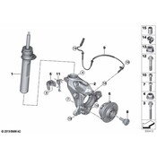 MINI Swivel Bearing Camber Correction Left (+30Min) - Genuine MINI 31216876847