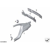 BMW Quarter Panel Bracket - Genuine BMW 41217425176