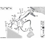 BMW A/C Refrigerant Liquid Hose - Genuine BMW 64539119994