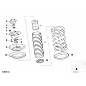 BMW Suspension Coil Spring Seat - Genuine BMW 31332227348