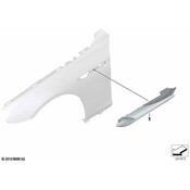 BMW Ornam.Grille-Aux.Turn Signal Front Left (M) - Genuine BMW 51138050519