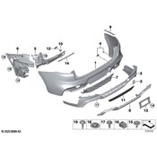 BMW Bumper Cover Bracket - Genuine BMW 51128075339