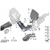 BMW Air Intake Resonator - Genuine BMW 13718635110