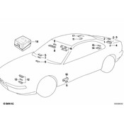 BMW Interior Light Rear Right (Perl) - Genuine BMW 63312254402