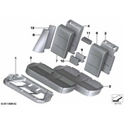 BMW Seat Back Cover - Genuine BMW 52207273004