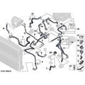 BMW Radiator Coolant Hose - Genuine BMW 17128475686