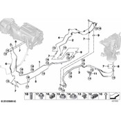 BMW AC Refrigerant Suction Hose - Genuine BMW 64536821425