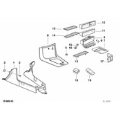 BMW Cover Gear Selecting Lever (5Hp) - Genuine BMW 51168184557