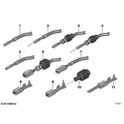 BMW Pin-Contact Elo-Power 28 X 063 (03505mm) - Genuine BMW 61138373293