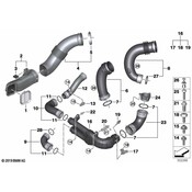 BMW Engine Air Intake Hose (Charge Air Tube) - Genuine BMW 13718054842