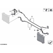 BMW Radiator Coolant Hose - Genuine BMW 17128654821