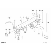 BMW Injection Tube (Tlev) - Genuine BMW 13531433520