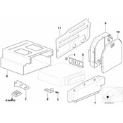 BMW Bracket Plug Connection White - Genuine BMW 61131382503