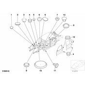 BMW Lock (D=22mm) - Genuine BMW 51718172534
