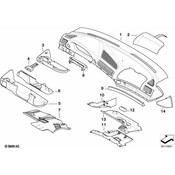 BMW Control Unit Cover (Black) - Genuine BMW 51458125689