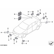 BMW Parking Aid Sensor - Genuine BMW 66206838617
