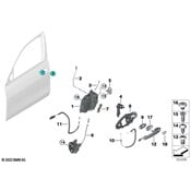 BMW Exterior Door Handle Reinforcement - Genuine BMW 51217444680