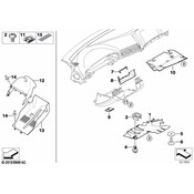 BMW Covering Steering Column (Black) - Genuine BMW 51458159757