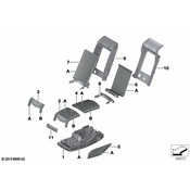 BMW Seat Back Panel - Genuine BMW 52207440557
