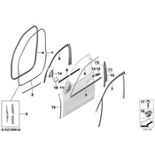 BMW Door Mirror Trim Ring - Genuine BMW 51339460500